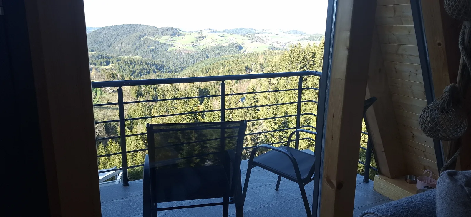 Mountain surroundings around the cabin in Zlatar.